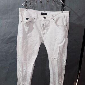 VTG GUESS White 1981 Men's 34x30 Good Condition Small Stain See Photos